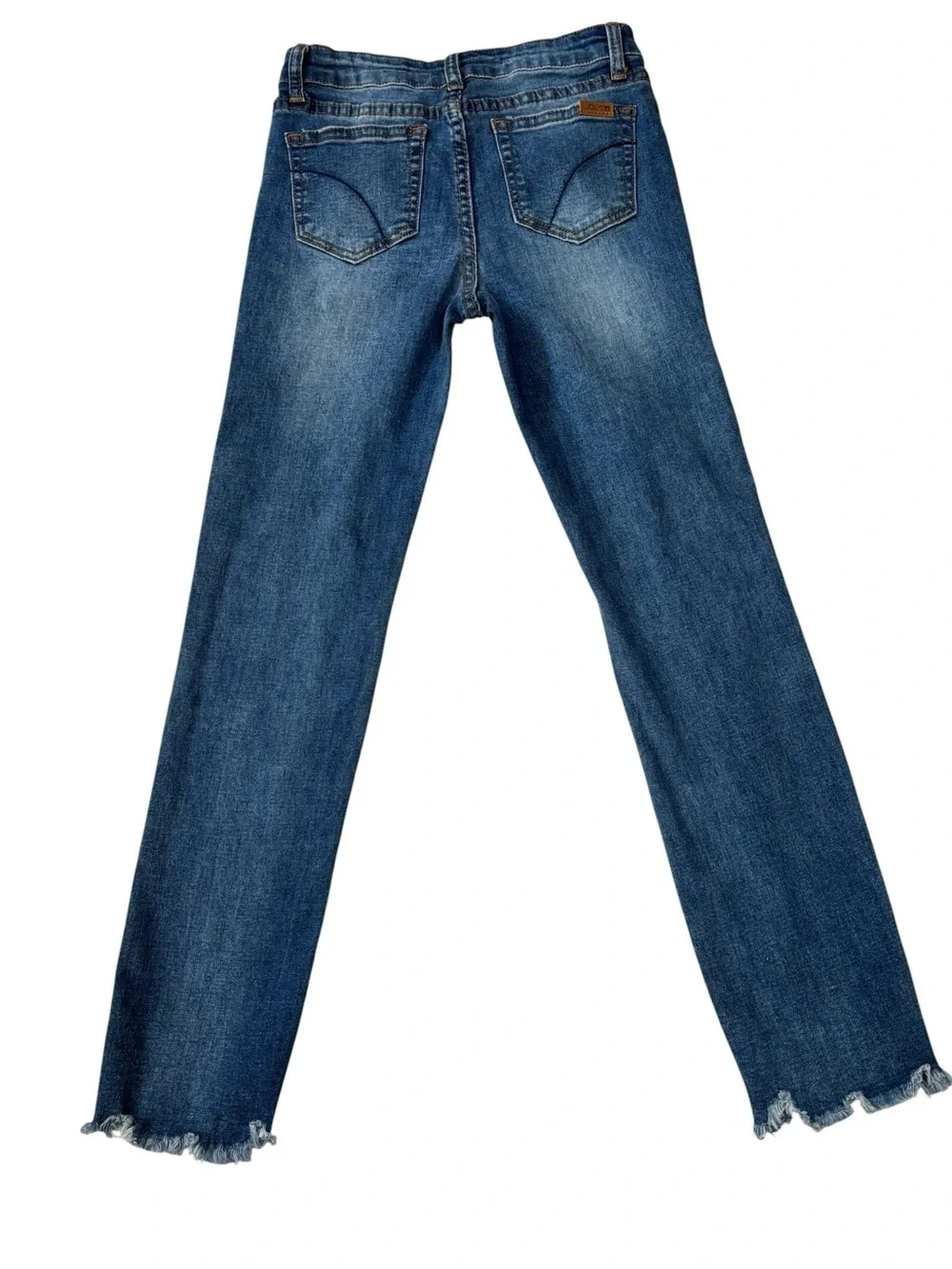 Joe's Jeans Girls Jeans, Straight, Distressed Hem, 14, Kids Blue Denim